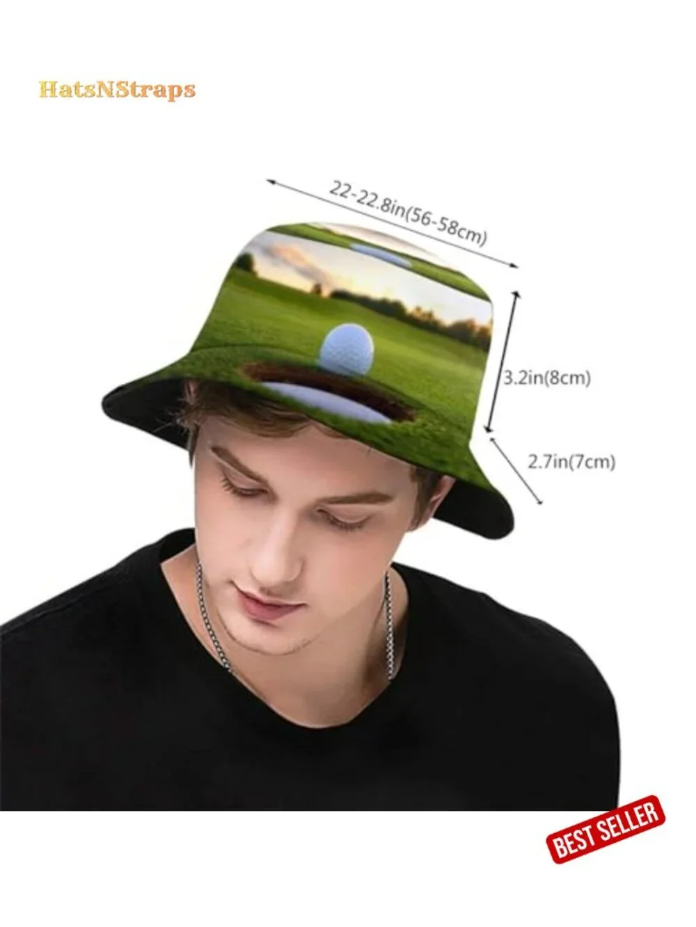 Packable Breathable Sun Bucket Hat with Wide Brim - Polyester Unisex